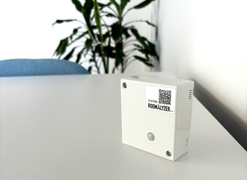 En sensor i et kontorområde